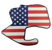 American Flag Track Decal