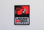 Vintage Laguna Seca Raceway Bike Patch- Vertical