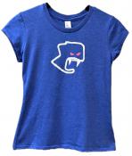 Girls Track Teeth Tee Royal Frost