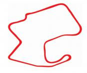 Track Outline Decal Red
