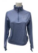 Ladies Track Outline Pullover-Navy