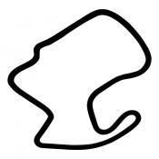 Track Outline Decal- Black