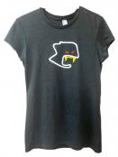 Women's Track Teeth Tee-Black